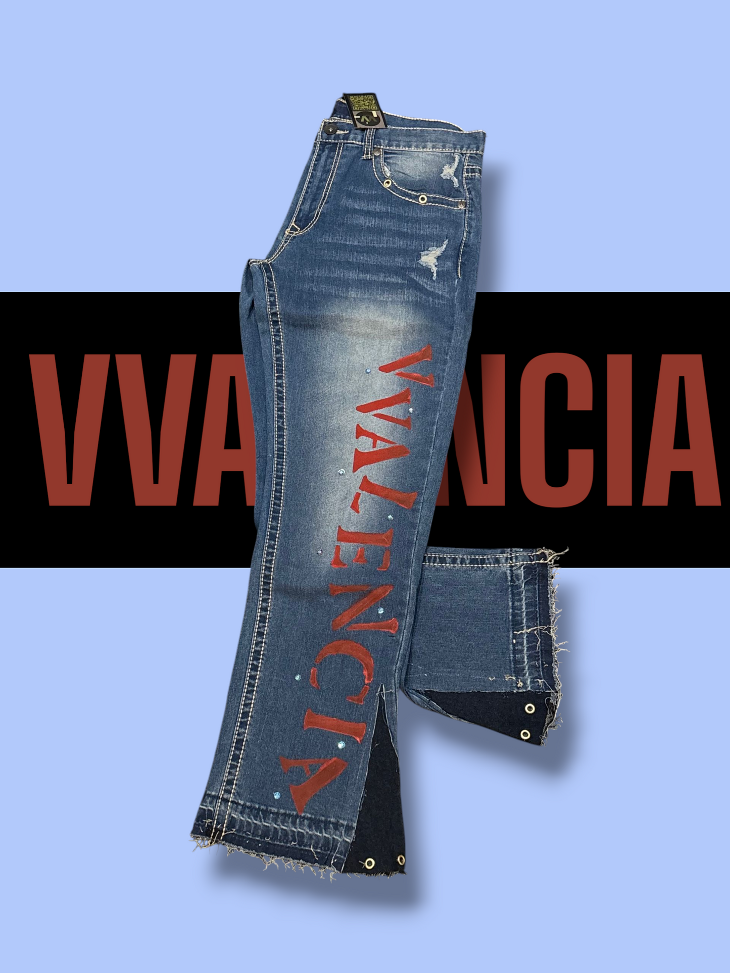 Blue/red VV Jean